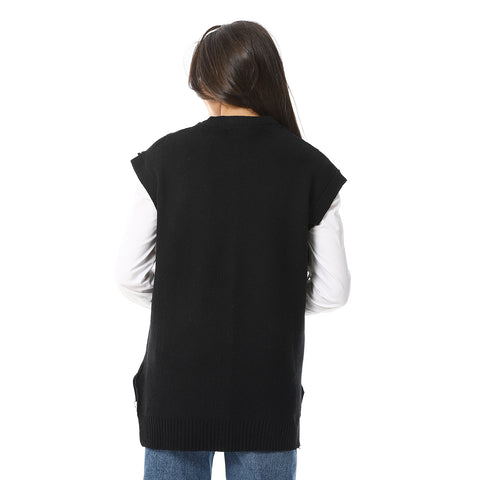 Womens Wool Long Vest