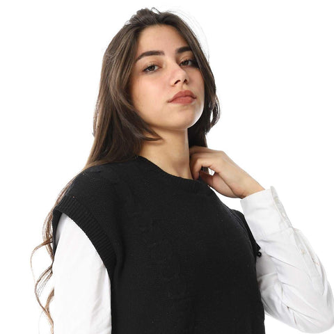 Womens Wool Long Vest