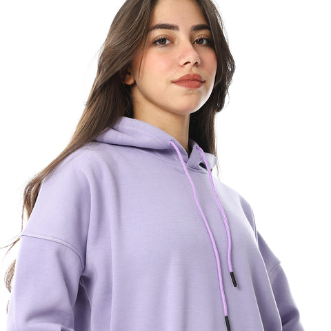 Women Printed Closed Hoodie