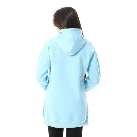 Women Closed Hoodie With Two Open Sides And Front Pocket