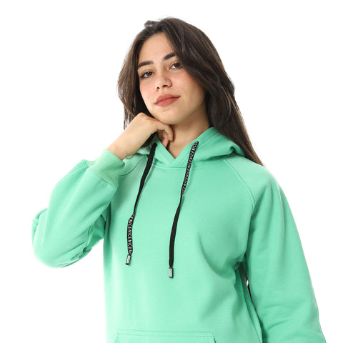 Women Closed Hoodie With Two Open Sides And Front Pocket