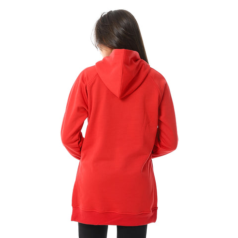 Women Closed Hoodie with Open Sides and Front Pocket