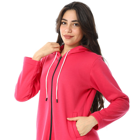 Women Hoodie With Front Zipper