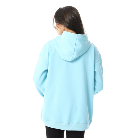 Women Closed Printed Hoodie