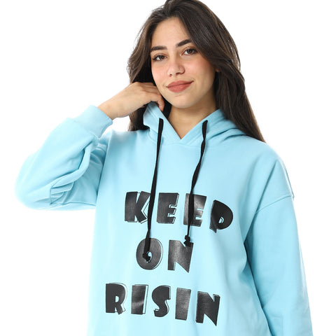 Women Closed Printed Hoodie