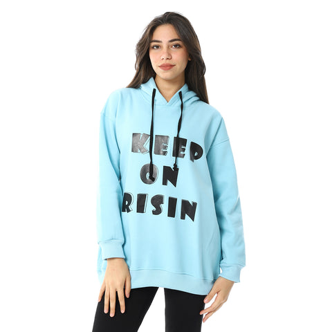 Women Closed Printed Hoodie