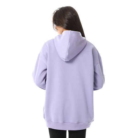 Women Closed Printed Hoodie