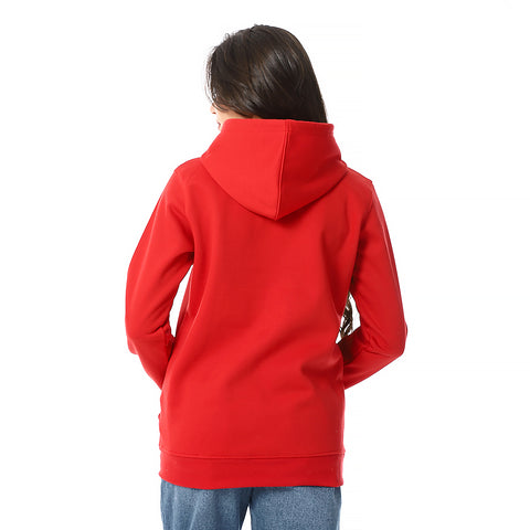 Women Plain Closed Hoodie With Accessories