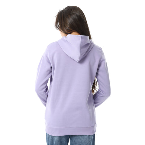 Women Plain Closed Hoodie With Accessories