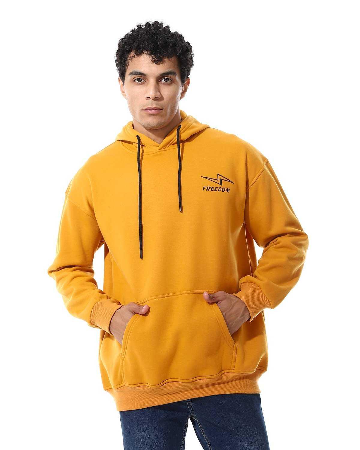 oversized men hoodie with front pockets