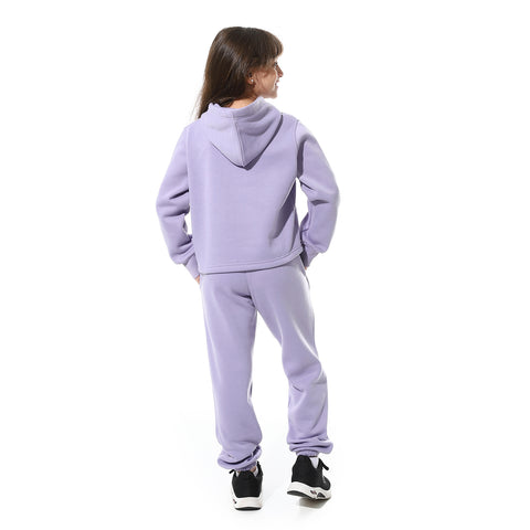 Girls Training Suit with Round Neck printed Girls