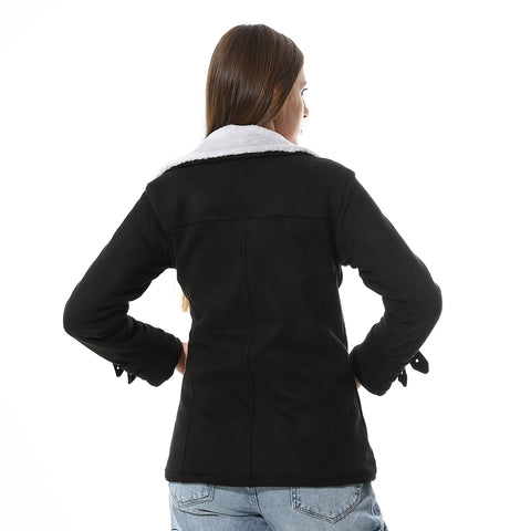 Women Chmois Lining Jacket With Zipper And Front Pockets