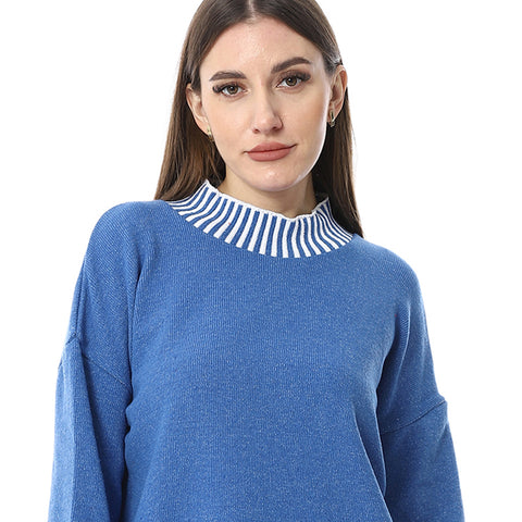 بلوفر صوف نسائي 
women wool Pullover - بلوفر صوف شتوي 