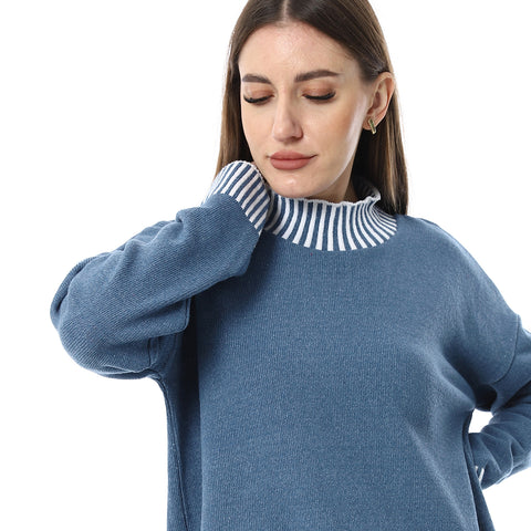 بلوفر صوف نسائي 
women wool Pullover - بلوفر صوف شتوي 