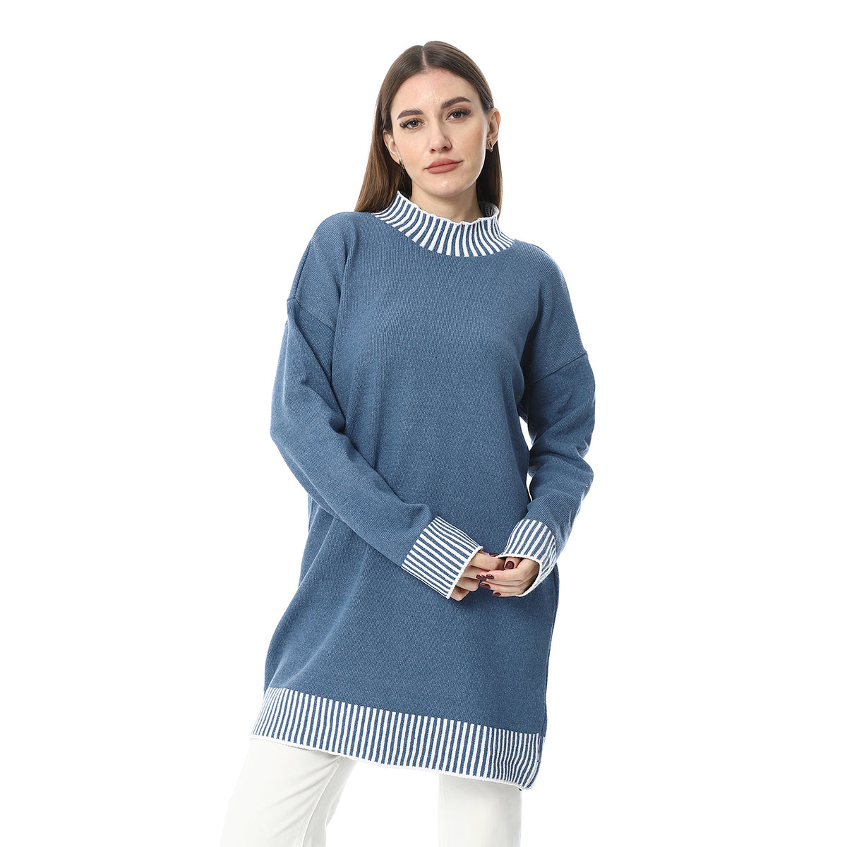 بلوفر صوف نسائي 
women wool Pullover - بلوفر صوف شتوي 