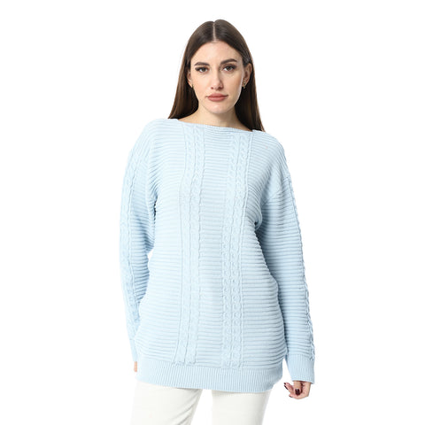 بلوفر صوف نسائي 
women wool Pullover - بلوفر صوف شتوي 