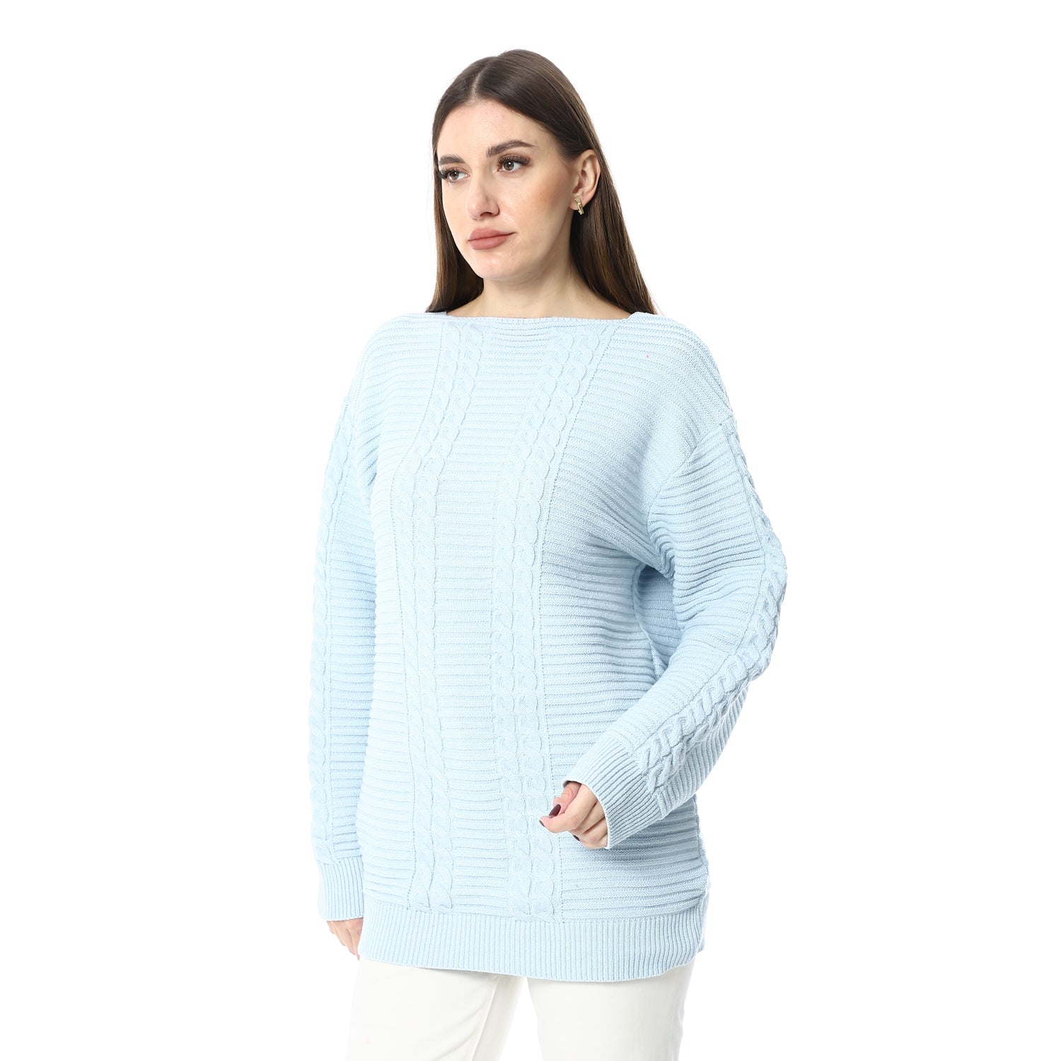 بلوفر صوف نسائي 
women wool Pullover - بلوفر صوف شتوي 