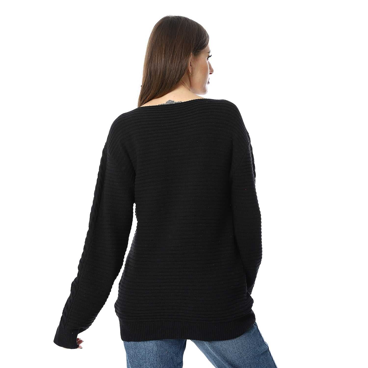 بلوفر صوف نسائي 
women wool Pullover - بلوفر صوف شتوي 