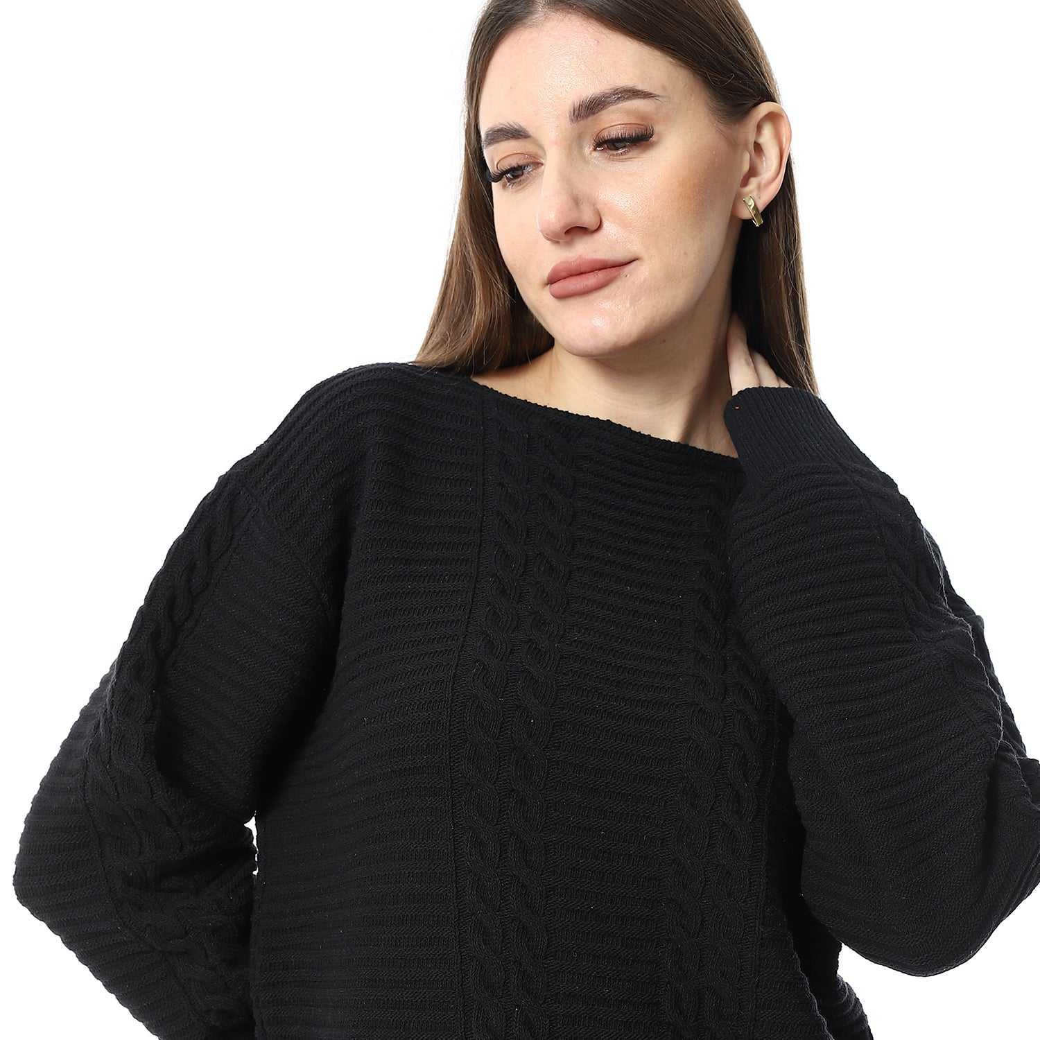 بلوفر صوف نسائي 
women wool Pullover - بلوفر صوف شتوي 