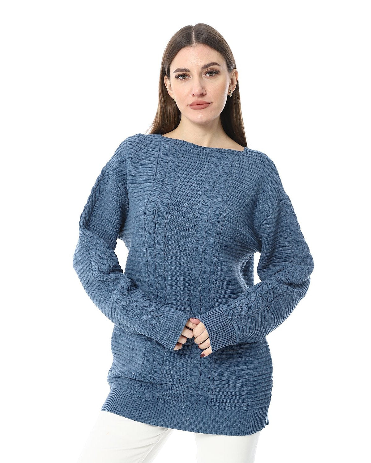 بلوفر صوف نسائي 
women wool Pullover - بلوفر صوف شتوي 