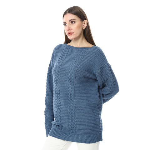 بلوفر صوف نسائي 
women wool Pullover - بلوفر صوف شتوي 