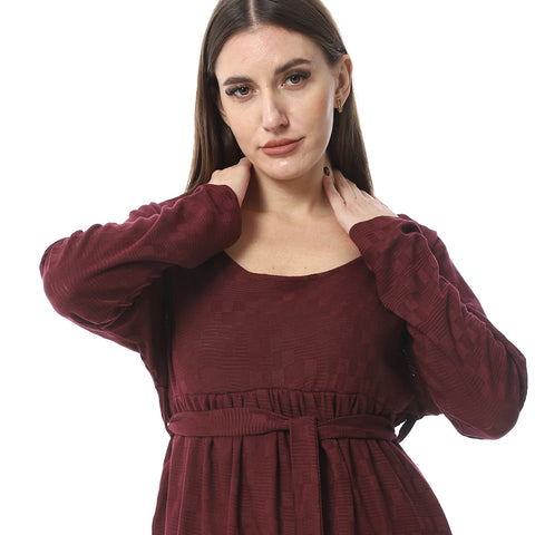 Women Plain Blouse With Long Sleeves