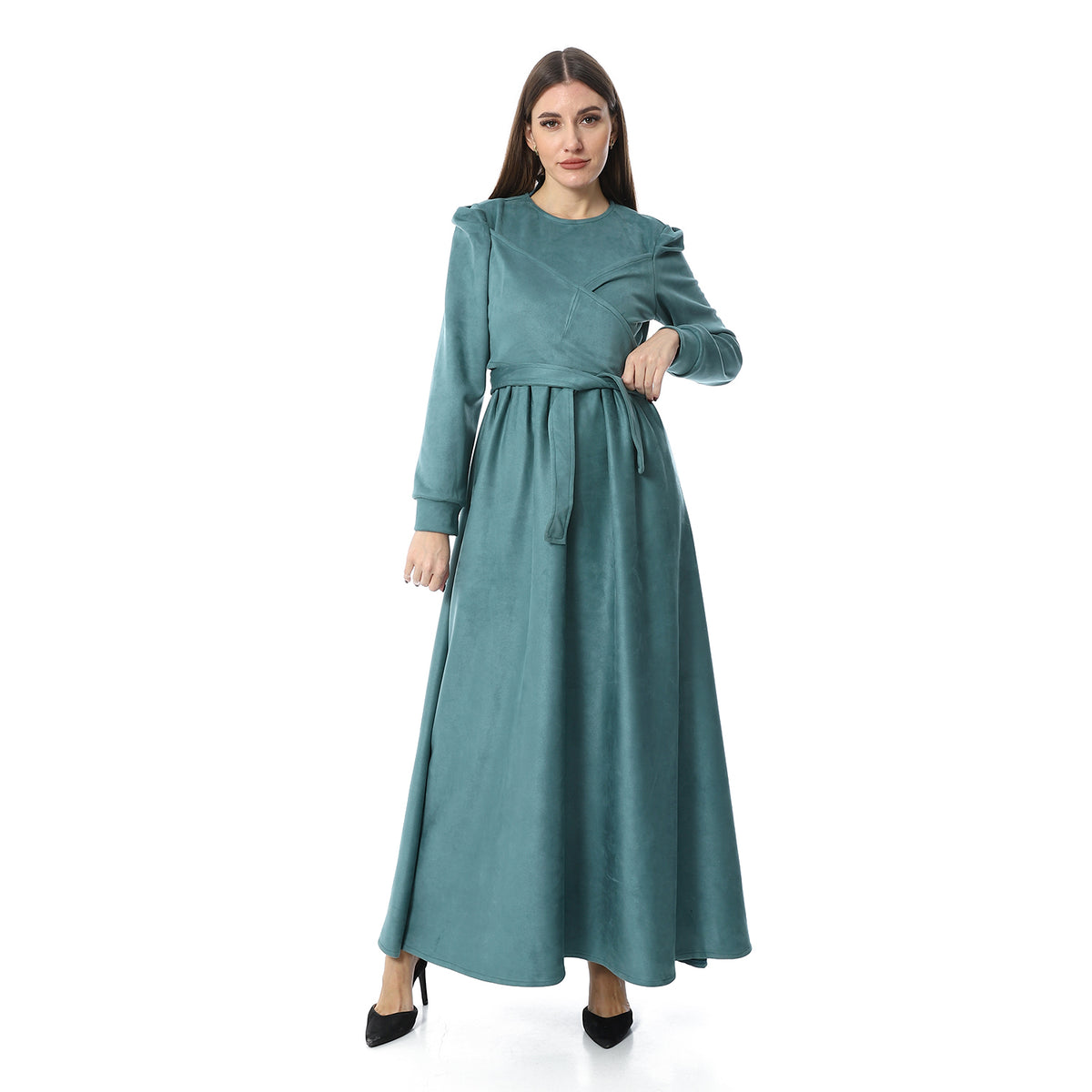 Women Chmois Casual Dress With Belt