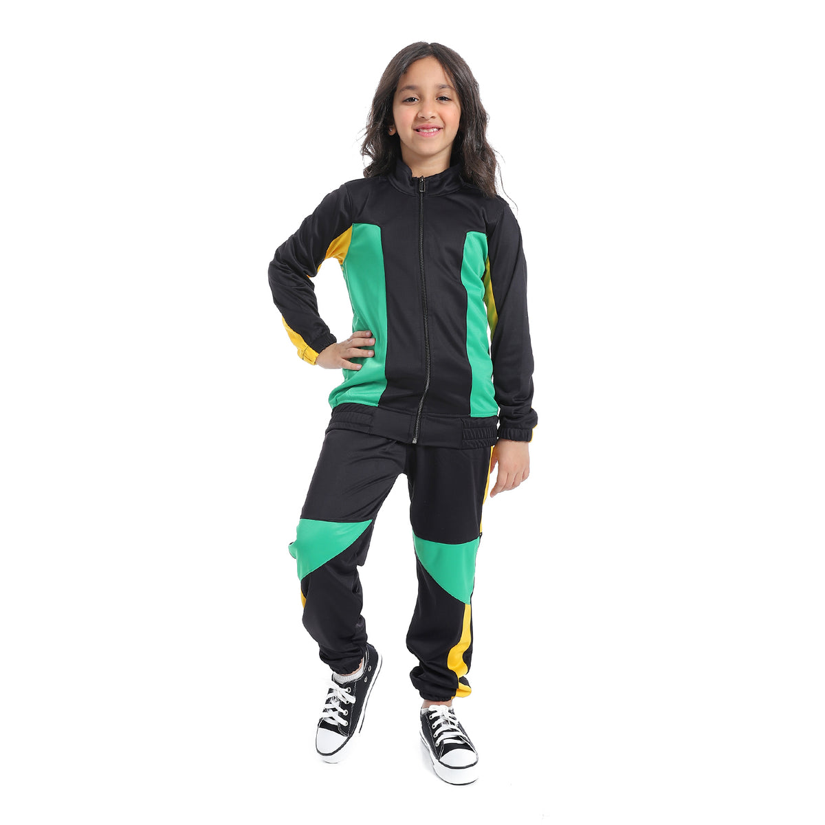 Girls Training suit with Collar neck