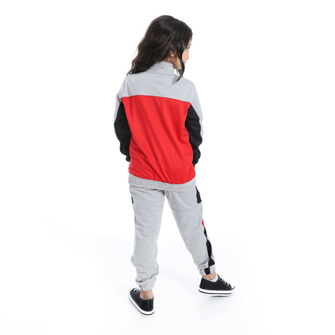 Girls Training suit with Collar neck