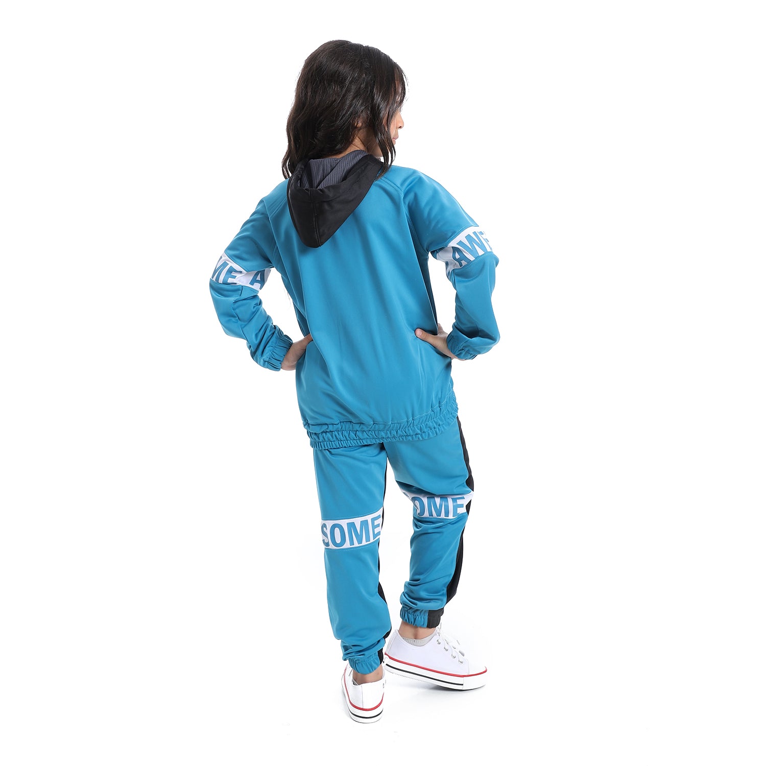 ترنج بناتي رياضي بسوسته  و بنطلون مريح - Girls Training suit with Collar neck- ترنجات بناتي صيفي بسويته - لبس بناتي 