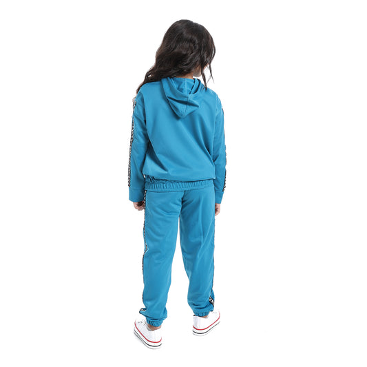 Girls Sport Trainnig suit - ترنج بناتي شتوي - برقبه بغطاء للرأس 
