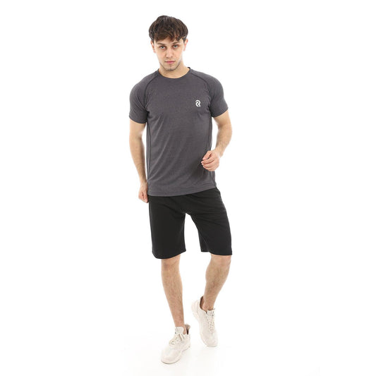 Mens Sport T-Shirt With Round Neck