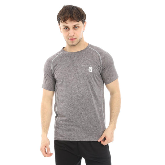 Mens Sport T-Shirt With Round Neck- تيشيرت رياضي رجالي بنص كم 