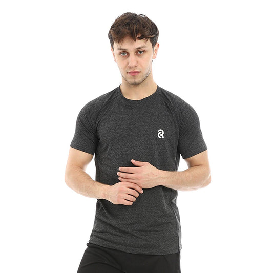 Men's Sport T-Shirt With Round Neck- تيشيرت رياضي بنص كم رجالي 