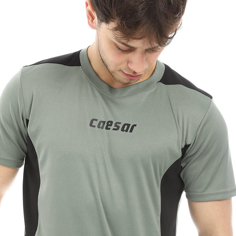 Men sports kit with shorts and t-shirt -تيشيرت رياضي و شورت رياضي رجالي من Caesar طقم رياضي للرجال 
