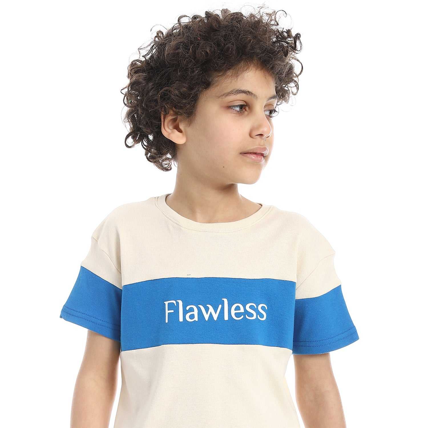 Boys printed cotton- T-Shirt- With- Short -Set