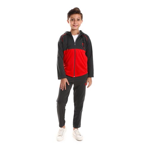 Boys Training Suit with Pockets and Lined Design.