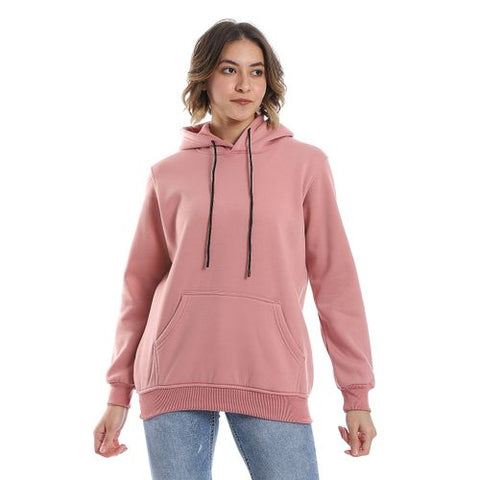 women's sweatshirt with sleeve pocket and zipper