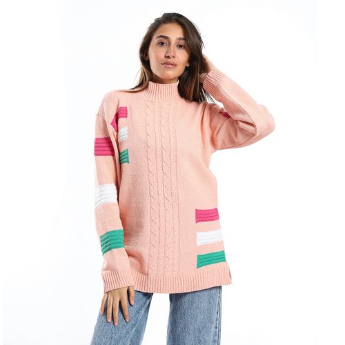 Women Wool Pullover With Round Neck