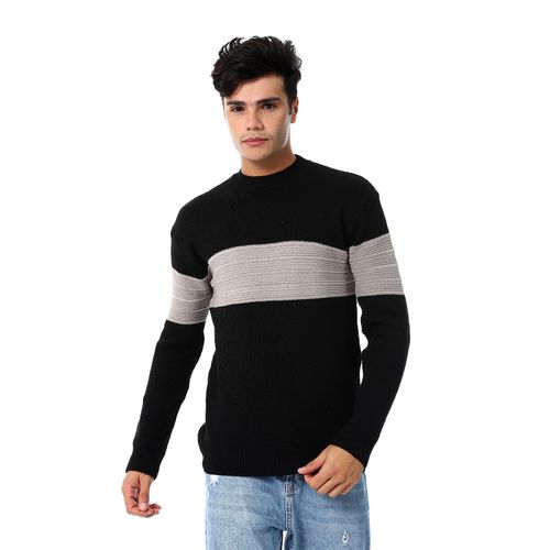 Wool Mens Pullover With Multi Design