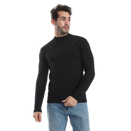 Wool Mens Pullover With Round Neck