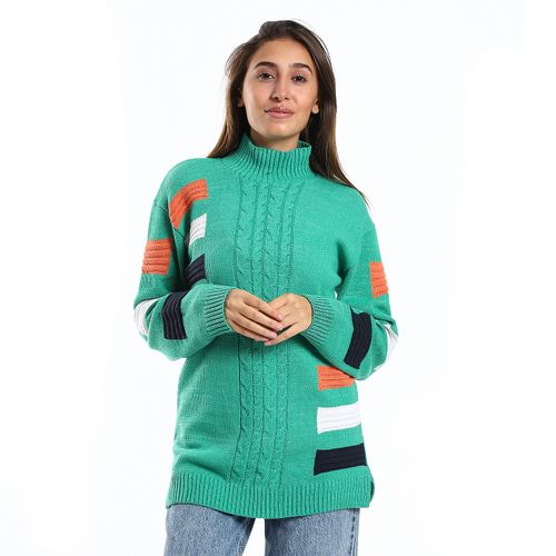 Women Wool Pullover With Round Neck