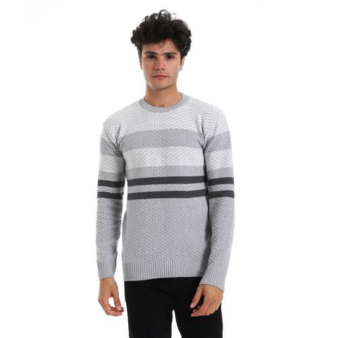 Wool Mens Pullover With Multi Design