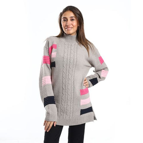 Women Wool Pullover With Round Neck