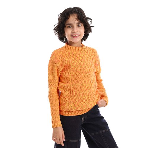 Boys Wool Pullover with Multi Design