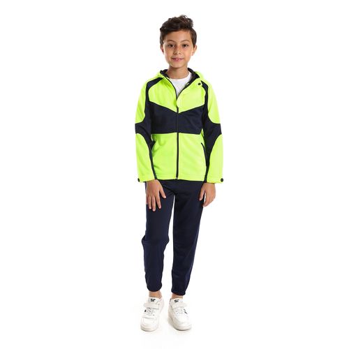 Boys Training Suit With Hoodie And Pockets