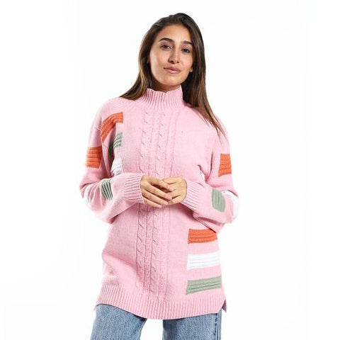 Women Wool Pullover With Round Neck