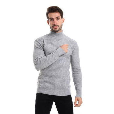 Men Wool Pullover with High neck