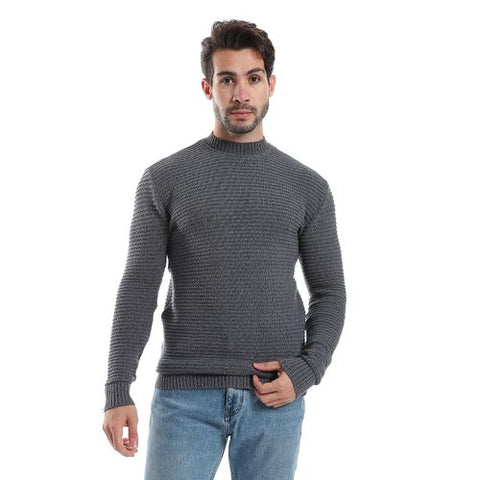 Wool Mens Pullover With Round Neck