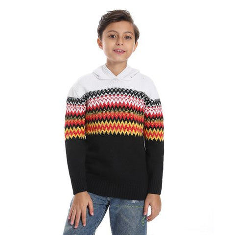 Boy wool Pullover with Multi Design